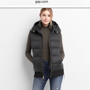 Gap puffer vest with hood